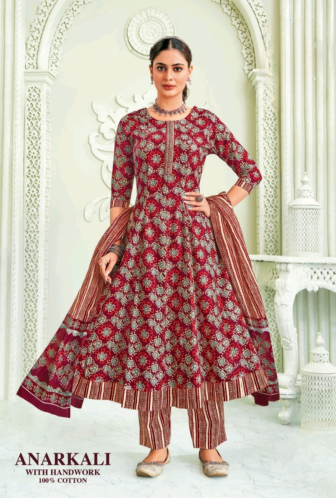 Red Royale Anarkali Dress