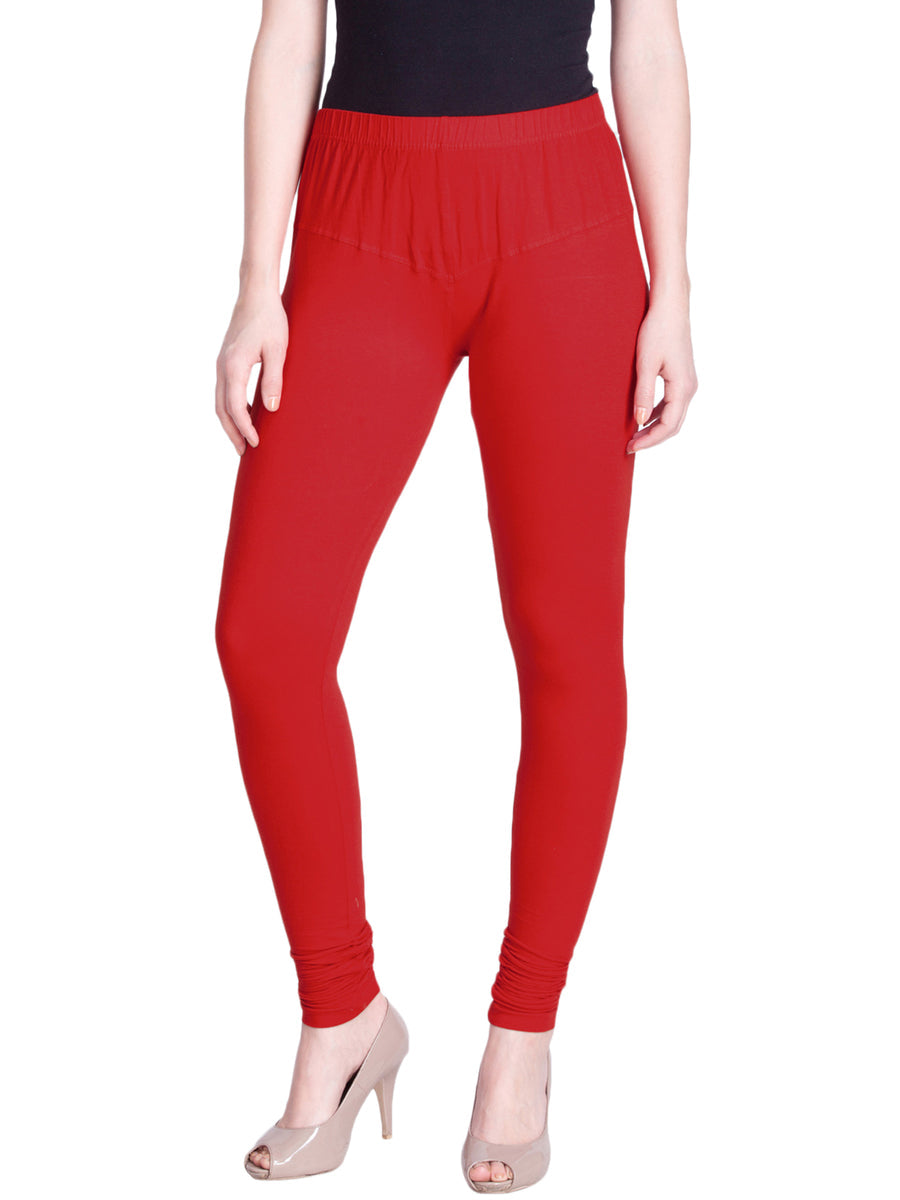 Red Premium Churidar Leggings